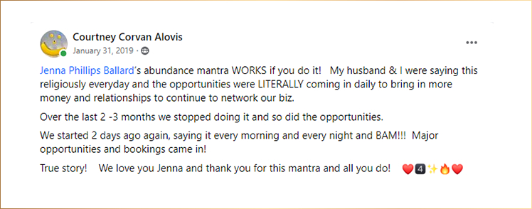 Inner Abundance Method Testimonial